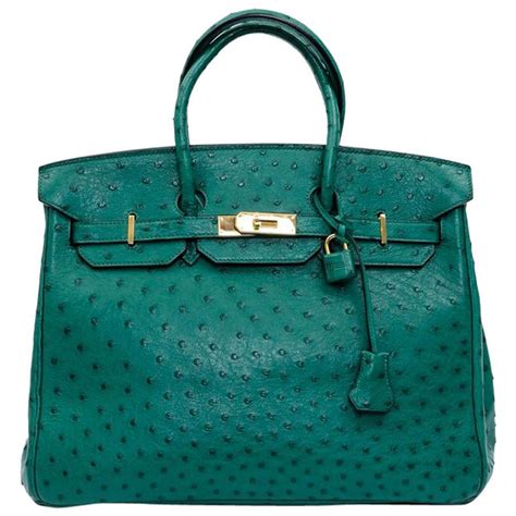 hermes birkin ostrich green|Hermes Birkin 35 price.